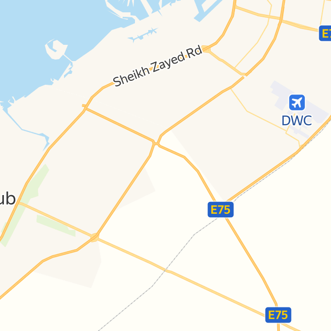 Map of Emirate of Dubai with cities — Yandex Maps