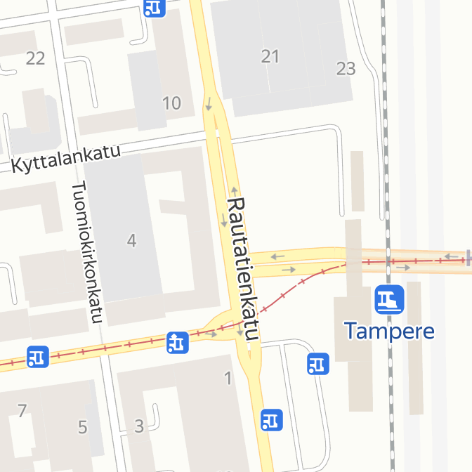 Public transport stop: Rautatieasema A, Tampere. Transport: tram — Yandex  Maps